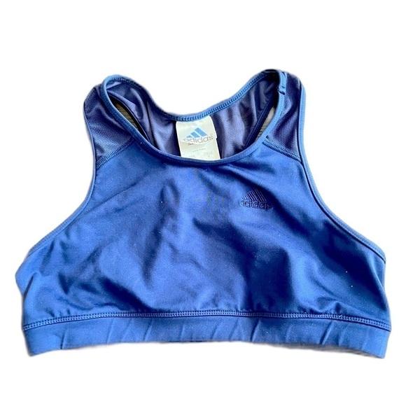 adidas Other - Adidas Blue Sports Bra Size Large Athletic Athleisure Activewear Sports Running
